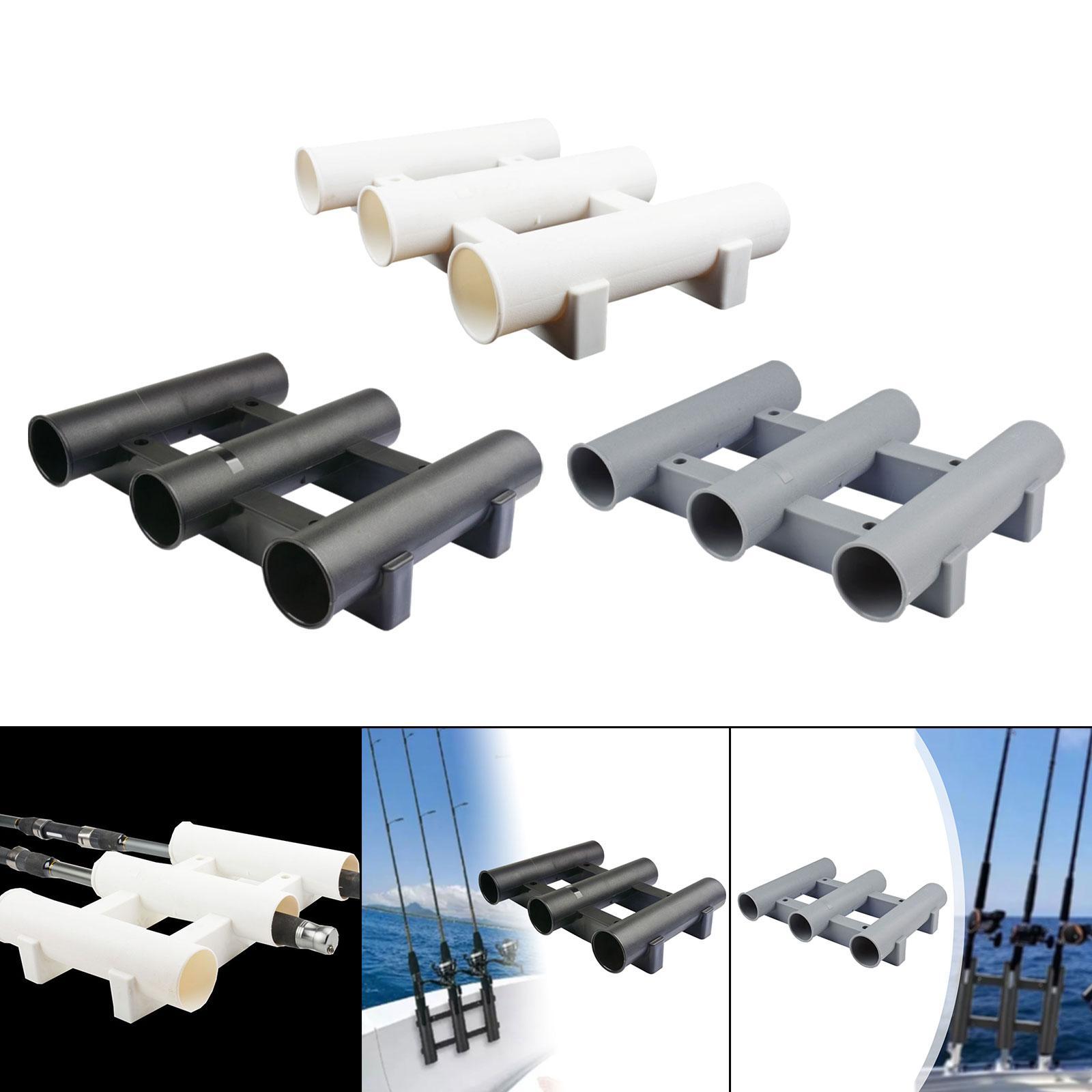 Fishing Kayak Rod Holder - ที่วางคันเบ็ดแนวตั้งพร้อมสกรู 4 ตัว ที่ยึดแบบท่อ 3 ชั้น