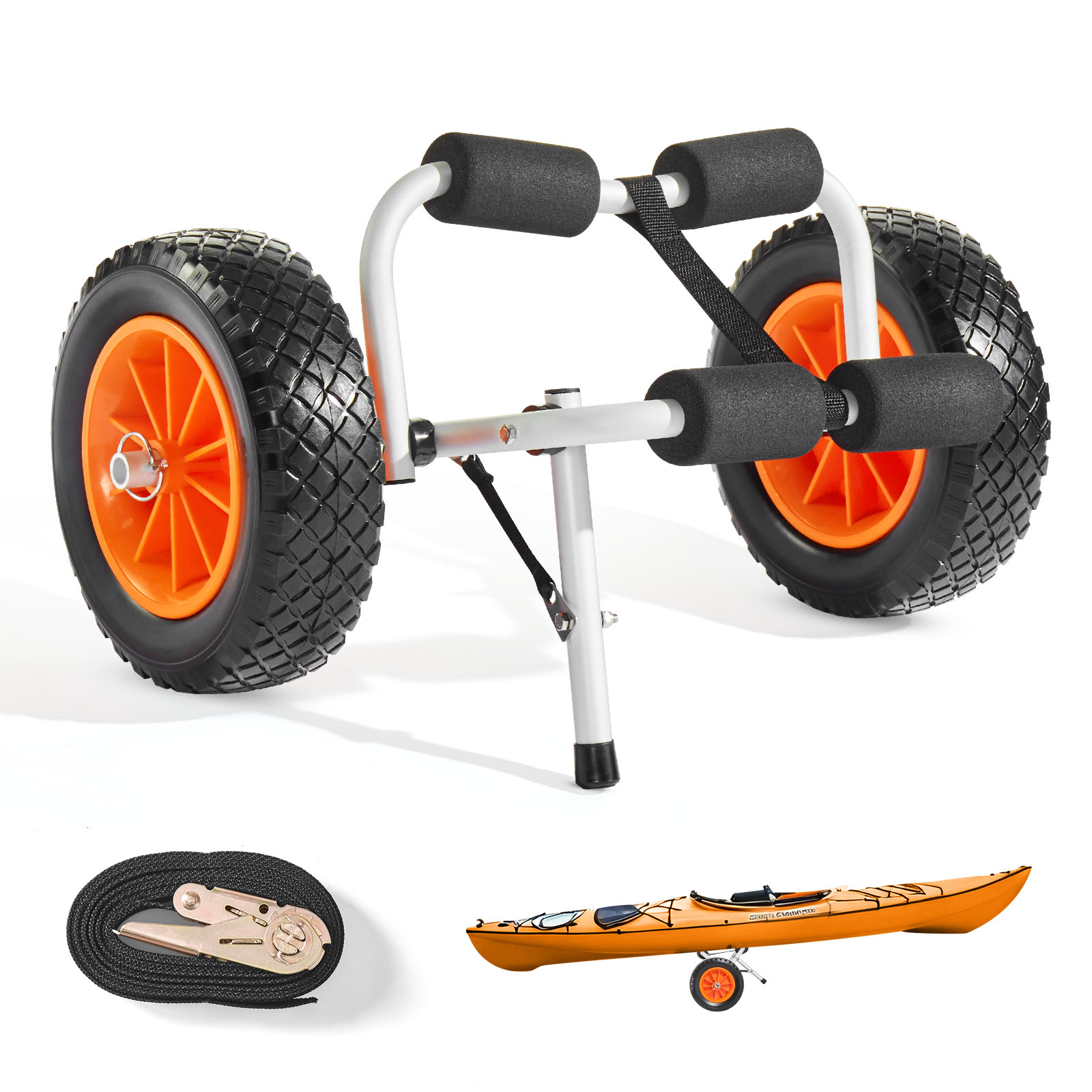 รถเข็นเรือคายัค SucceBuy 200 ป - Fishing Kayak Cart บทวิจารณ์และราคา