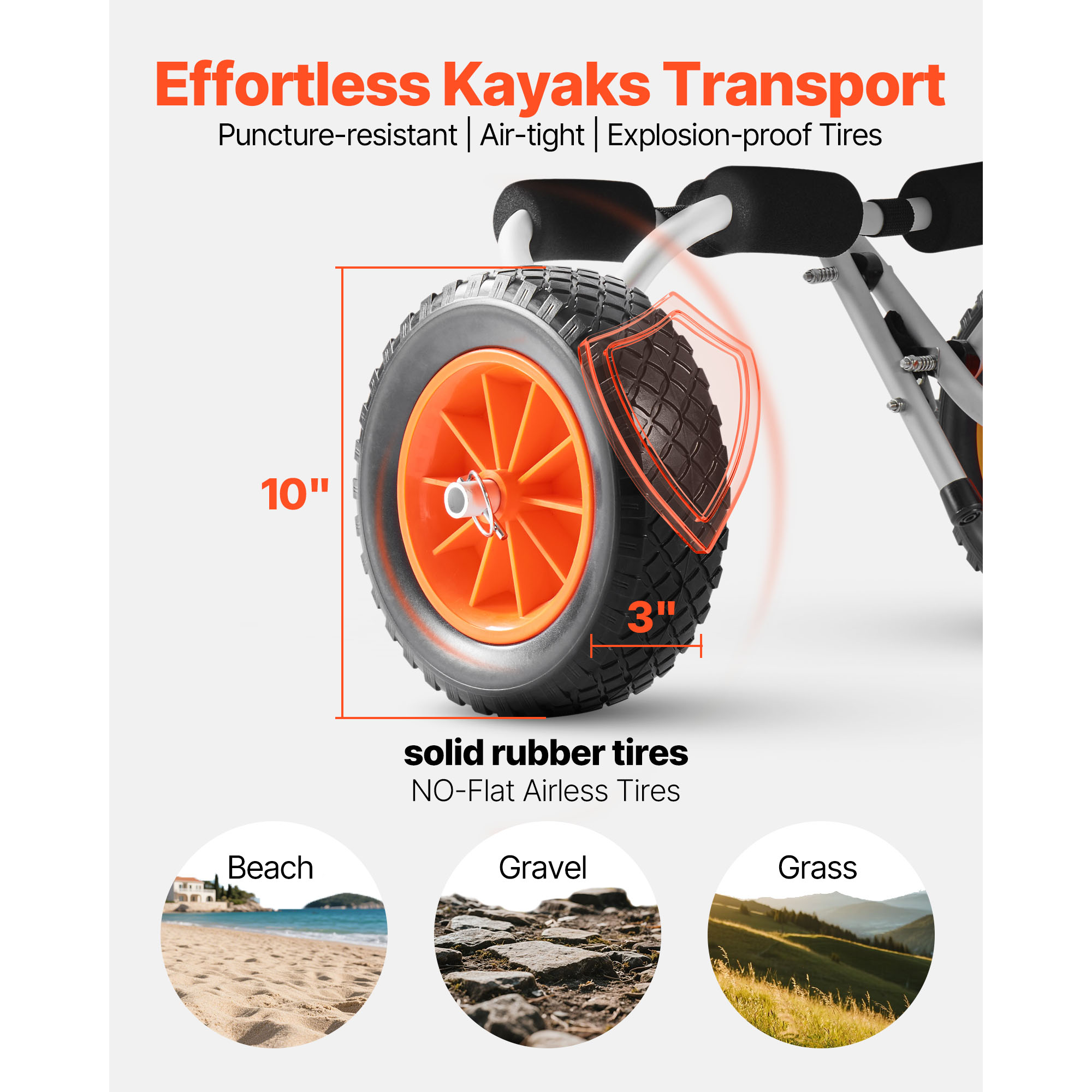 รถเข็นเรือคายัค SucceBuy 200 ป - Fishing Kayak Cart บทวิจารณ์และราคา