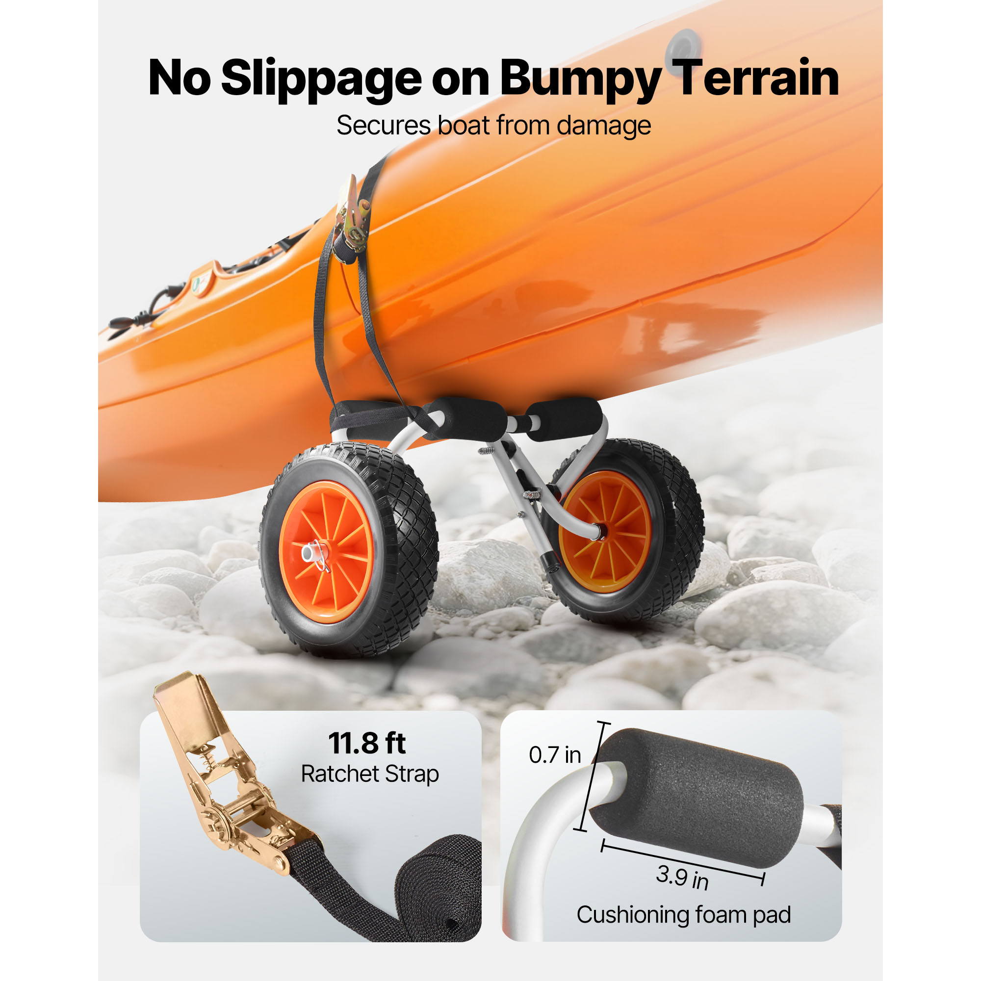 รถเข็นเรือคายัค SucceBuy 200 ป - Fishing Kayak Cart บทวิจารณ์และราคา