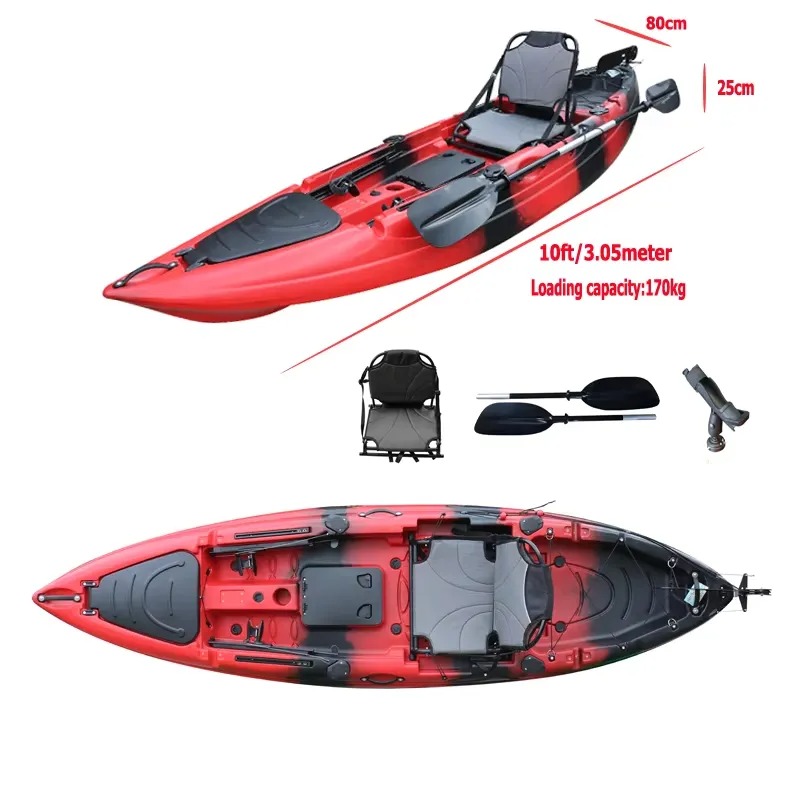 เรือคายัคแบบนั่งเดี่ยวขนาด 10  - Fishing Kayak Sit In บทวิจารณ์และราคา